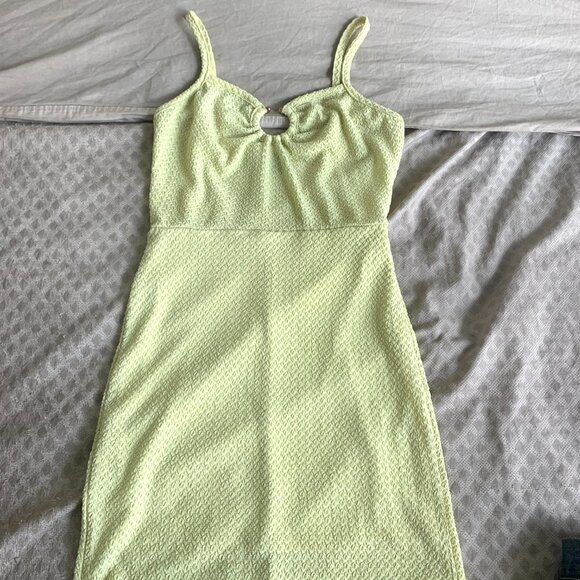 Yellow bodycon beach dress size small - Picture 3 of 3